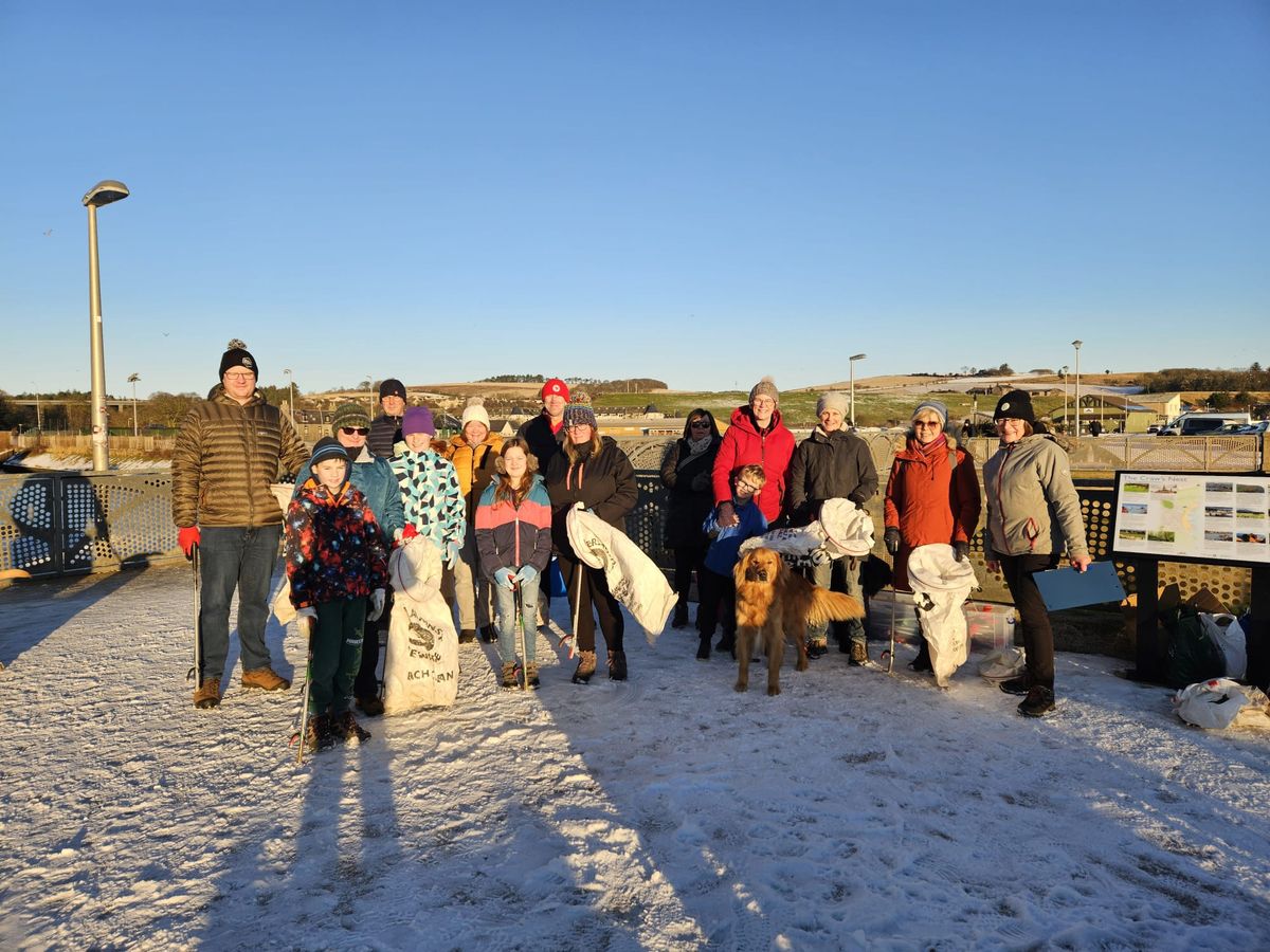 February Beach Clean with Plastic Free Stonehaven & Paws on Plastic