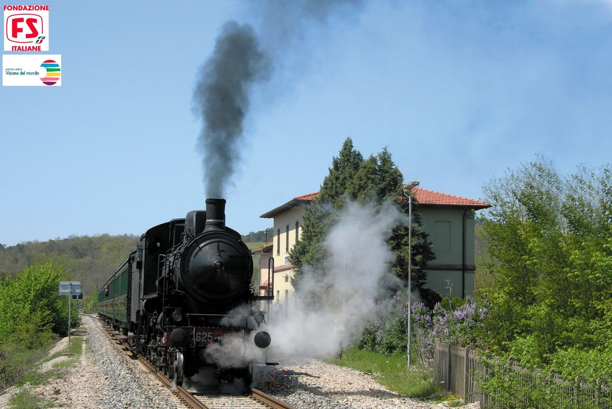 VIAGGIO CON IL TRENO STORICO A VAPORE DA SIENA A S.ANGELO SCALO E RITORNO