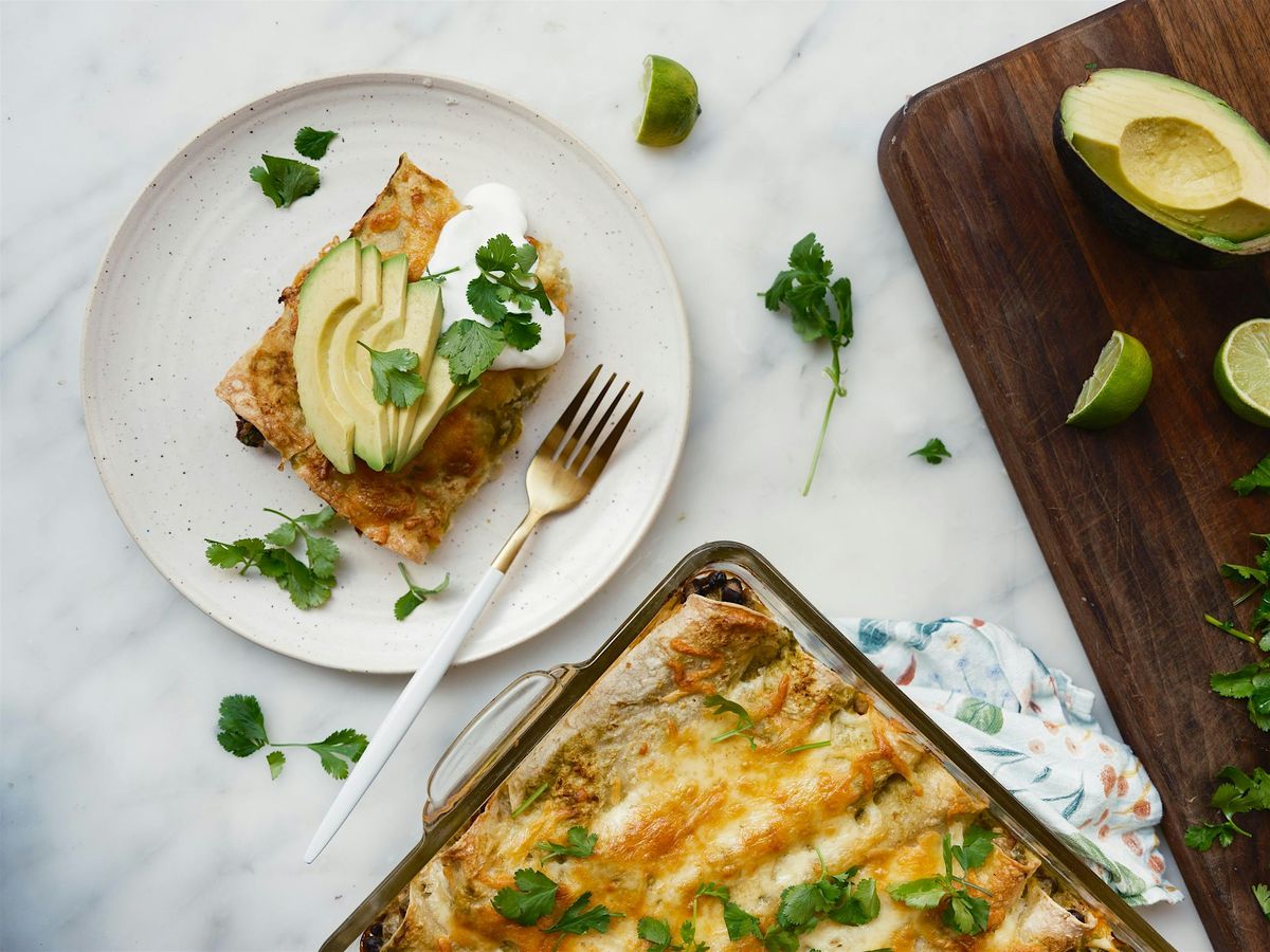 Free Online Cooking Class: Green Chili Veal Enchiladas
