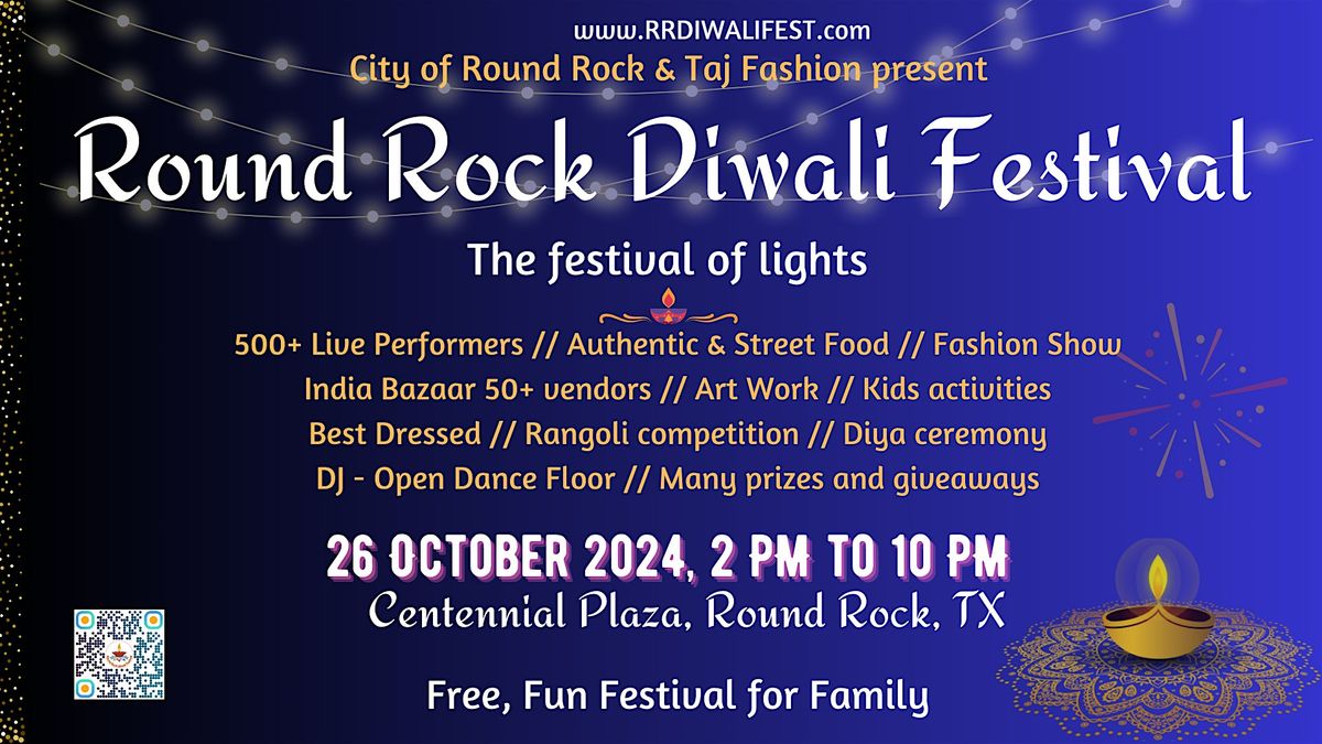 Round Rock Diwali Festival 2024 - Festival of Lights