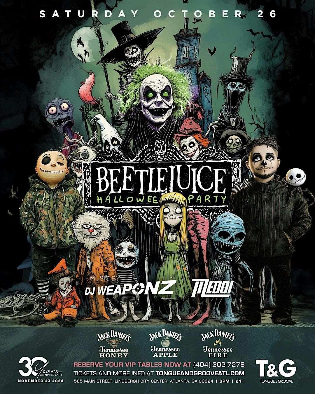 Beetlejuice Halloween Costume Party with DJ Weaponz and DJ Meddi