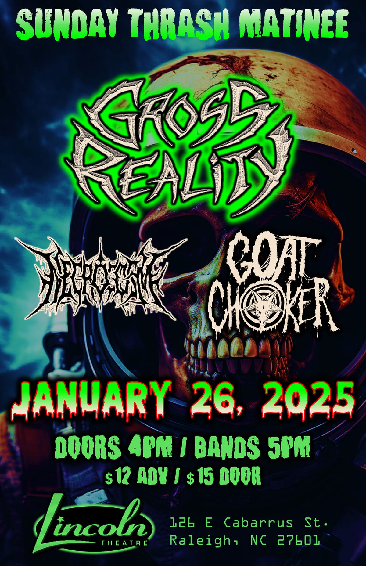 Sunday Thrash Matinee with Gross Reality 