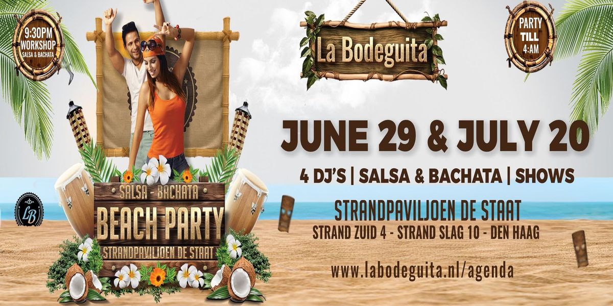 La Bodeguita presents: Salsa en Bachata Beach Party at Strandpaviljoen De Staat