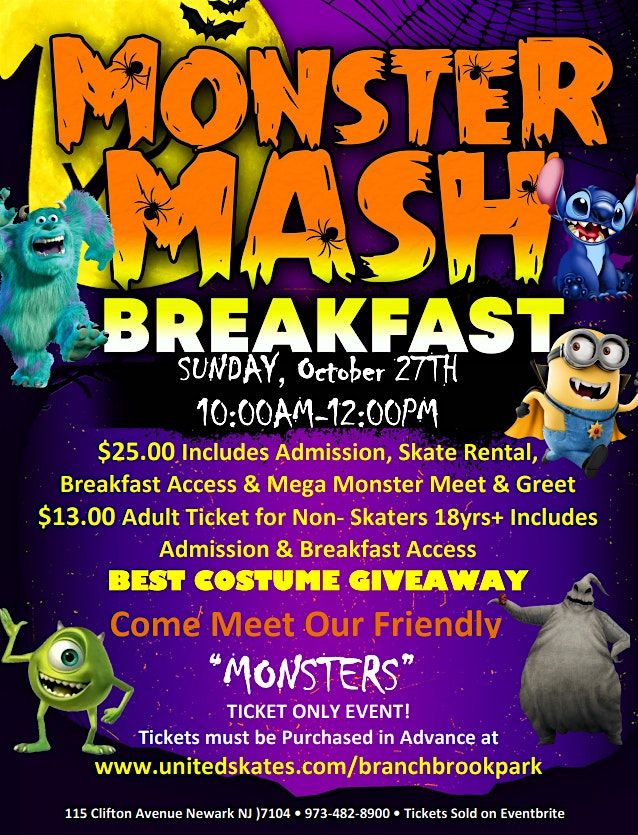 MONSTER MASH HALLOWEEN SKATE BREAKFAST