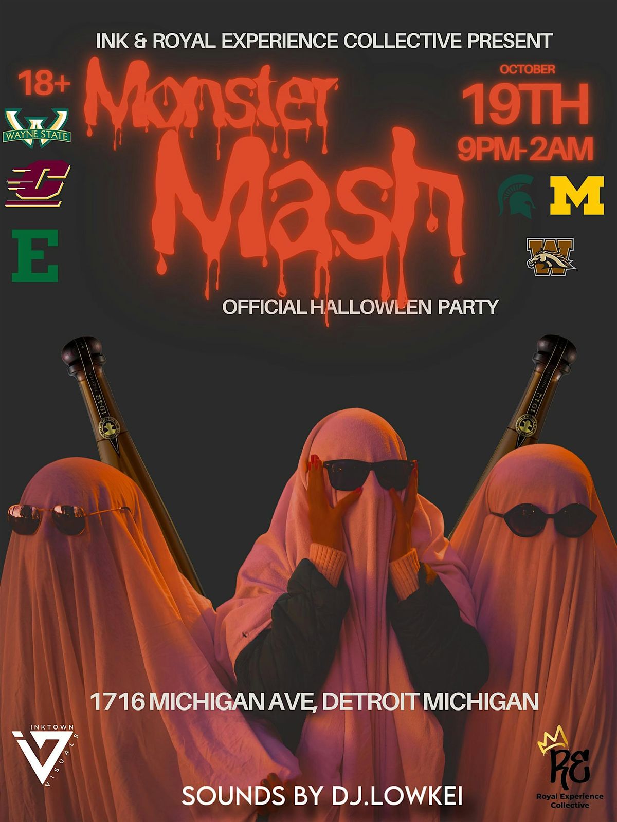 MONSTER MASH DETROIT: WAYNE STATE'S ULTIMATE 18+ HALLOWEEN PARTY