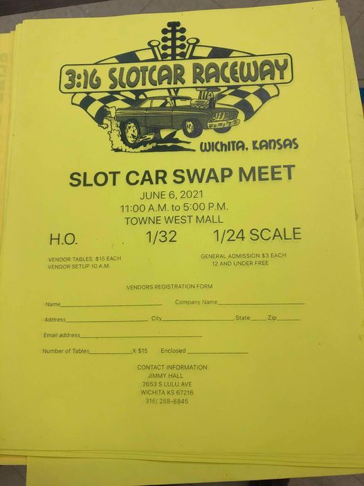 Slot Car Swap Meet, 316 Slotcar Raceway, Wichita, 6 June 2021
