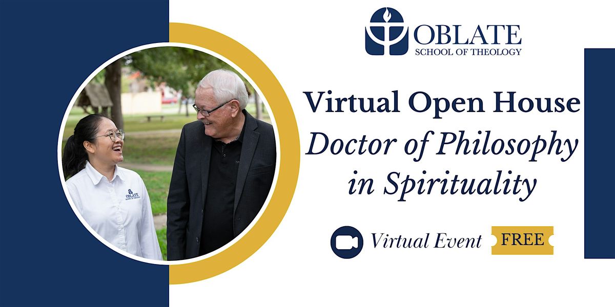 Virtual Open House | PhD in Spirituality at Oblate School of Theology