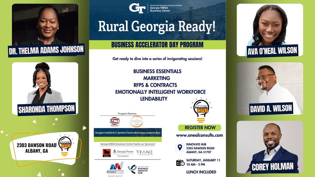 Rural Georgia Ready - Business Accelerator Day - January 2025