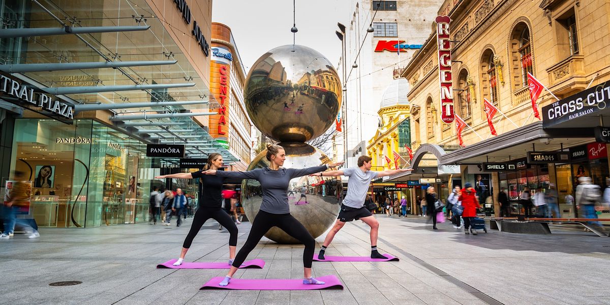 Rundle Mall's Biggest  Yoga Session