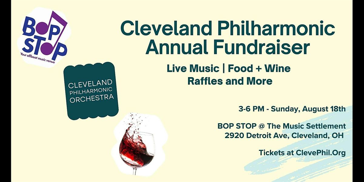 Cleveland Philharmonic Orchestra Recital and Wine August 2024