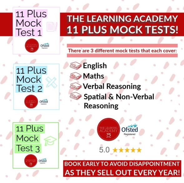 11 Plus Mock Test 1 - this date has now SOLD OUT!!