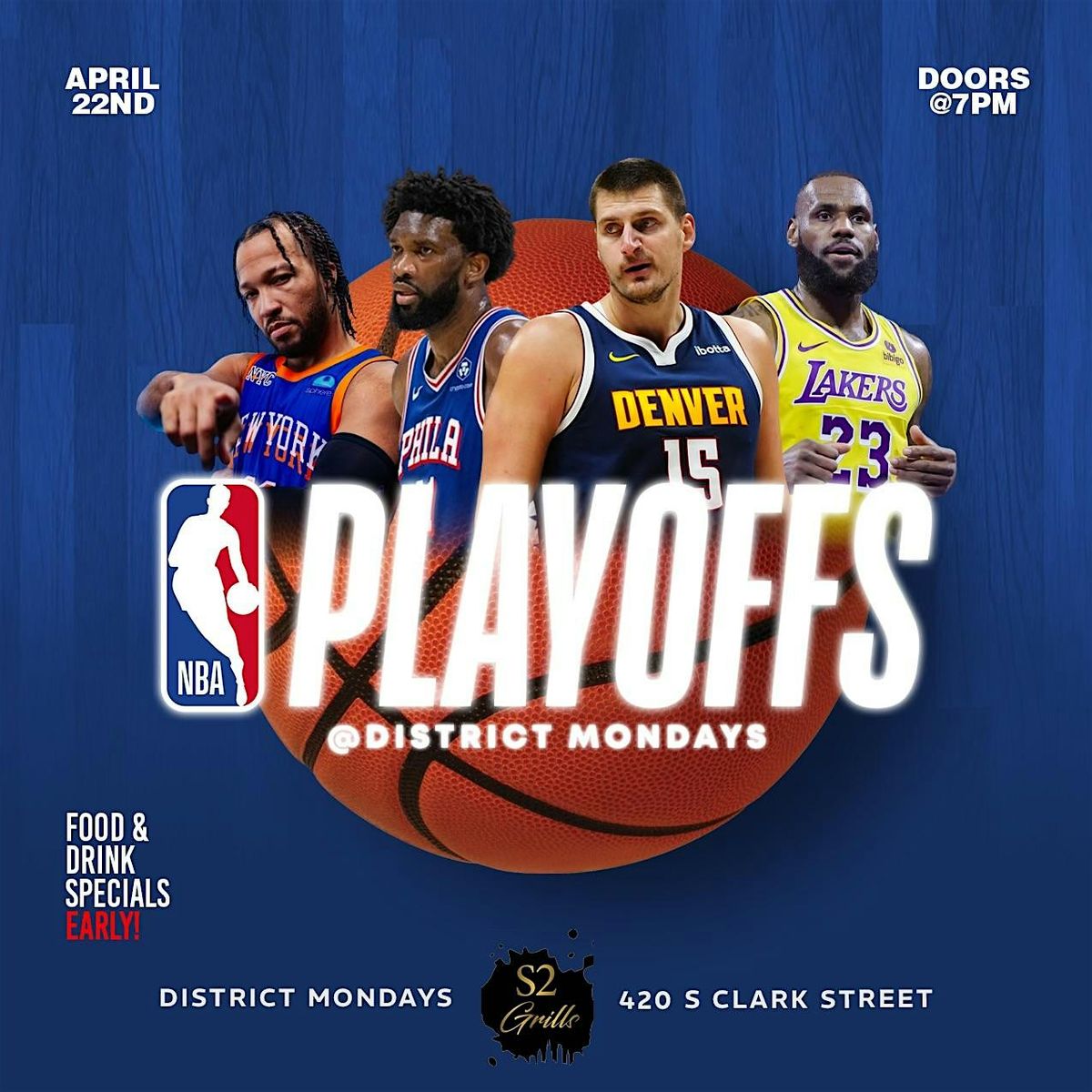 NBA Playoffs! District Mondays Downtown! Industry Night! RSVP!