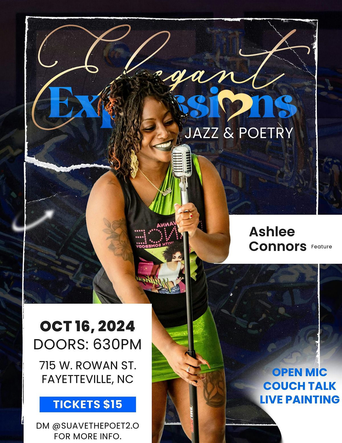 Elegant Expressions: Jazz and Poetry Open Mic