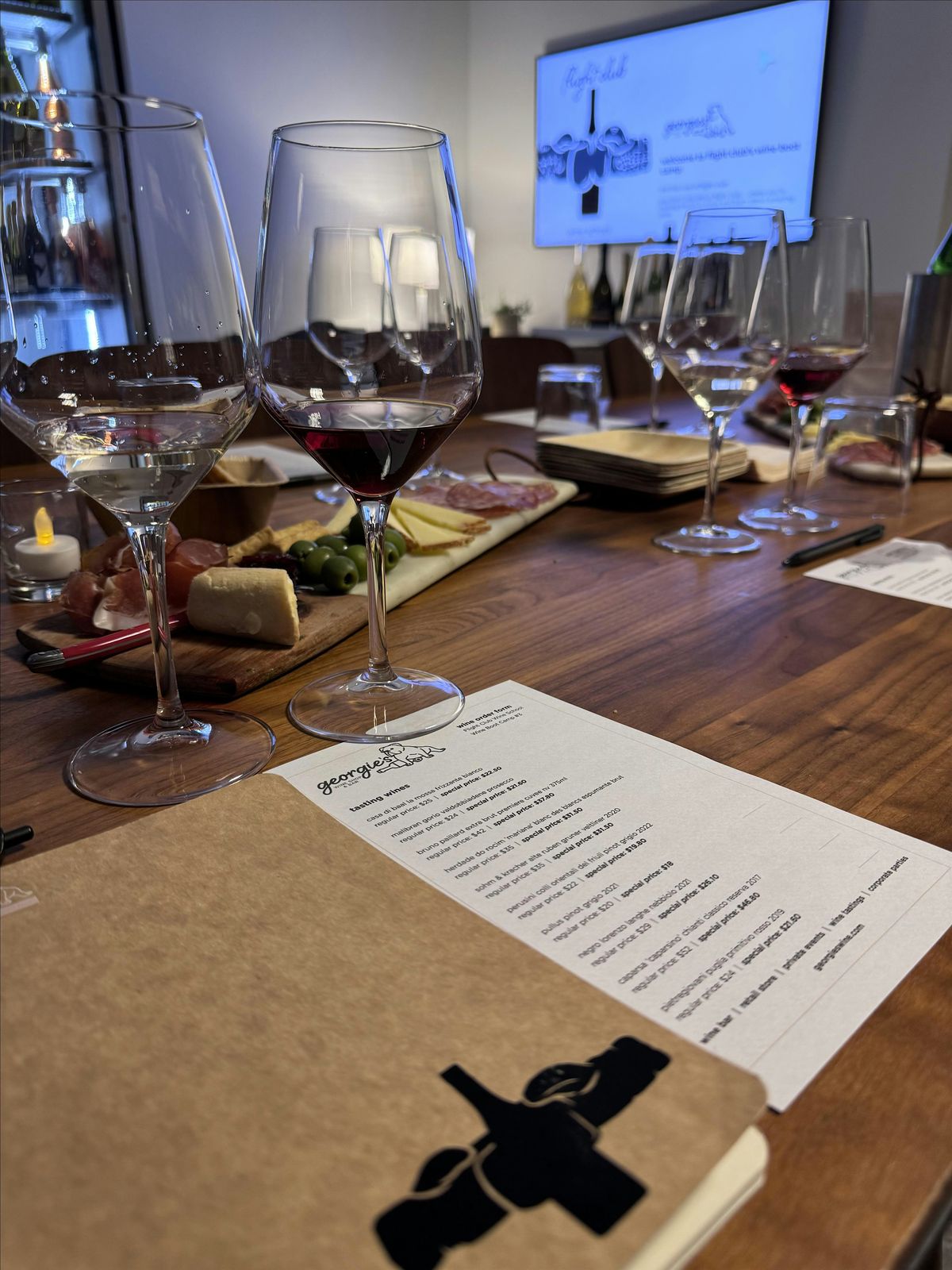 Flight Club Wine School A Whole New World!, Wine