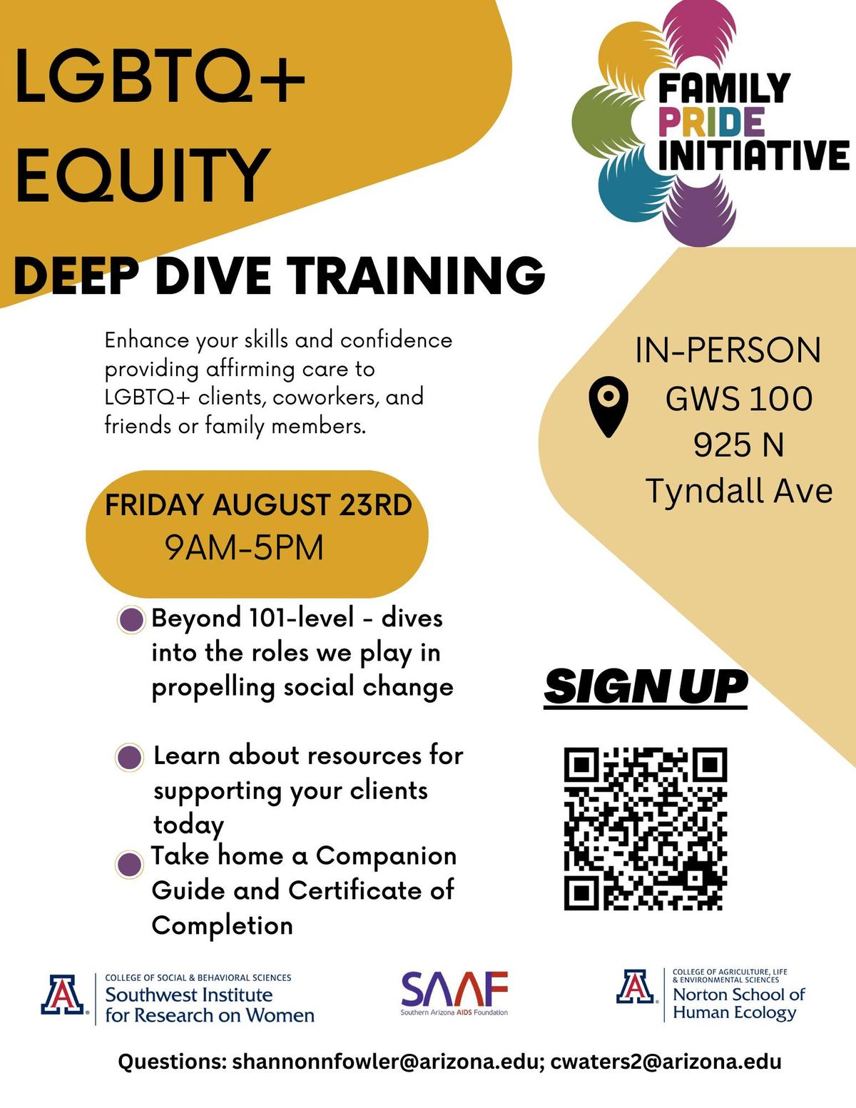 LGBTQ+ Equity Deep Dive Training