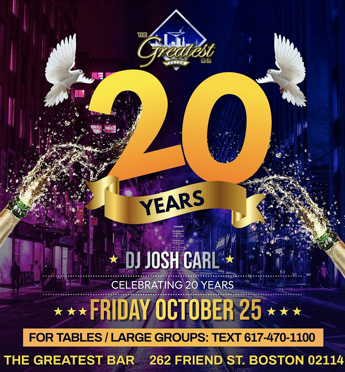 20th Anniversary Party @ The Greatest Bar (21+)