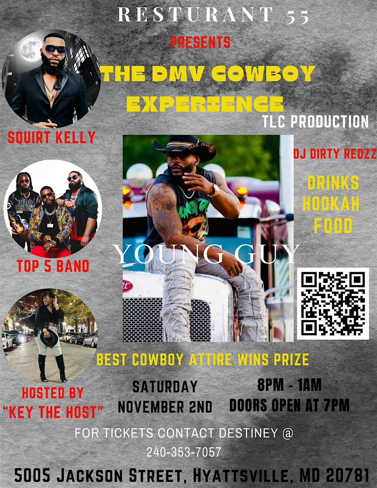 Restaurant 55 Presents "The DMV Cowboy Experience"