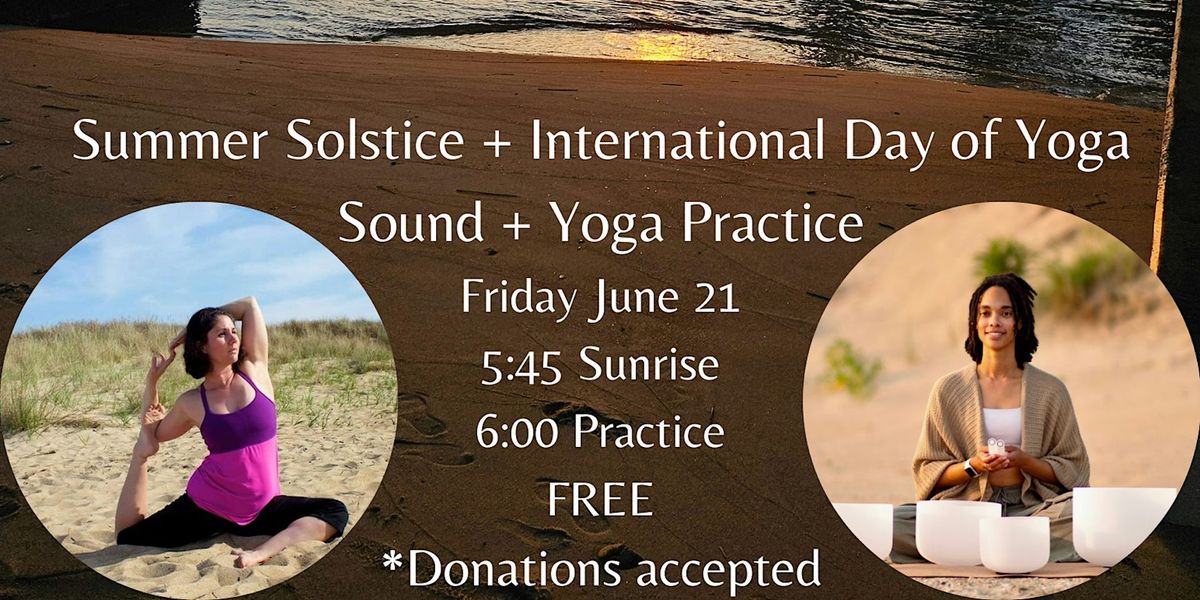 Beach Yoga + Sound: Summer Solstice + International Day of Yoga Celebration