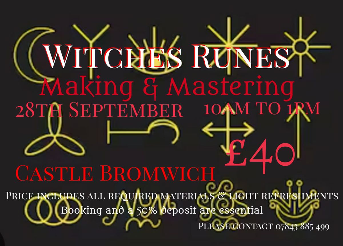 Witch Runes Making and Mastering Workshop 