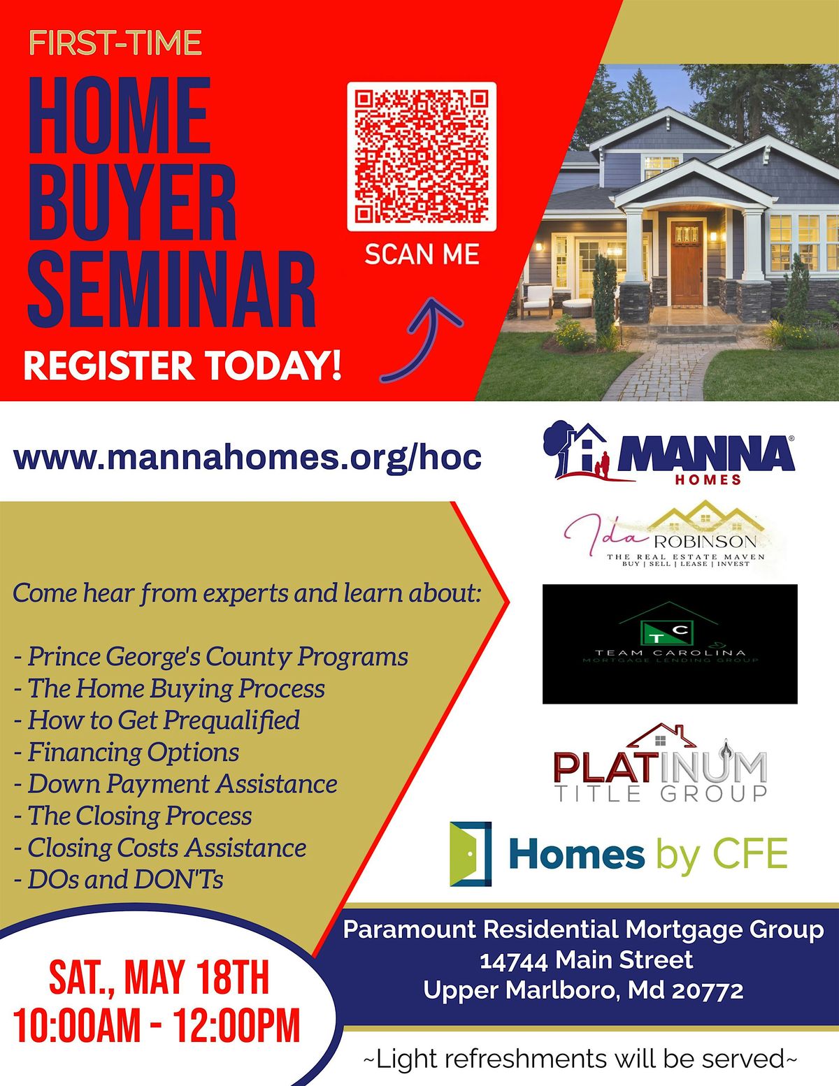 Prince George's County First Time Homebuyers Workshop