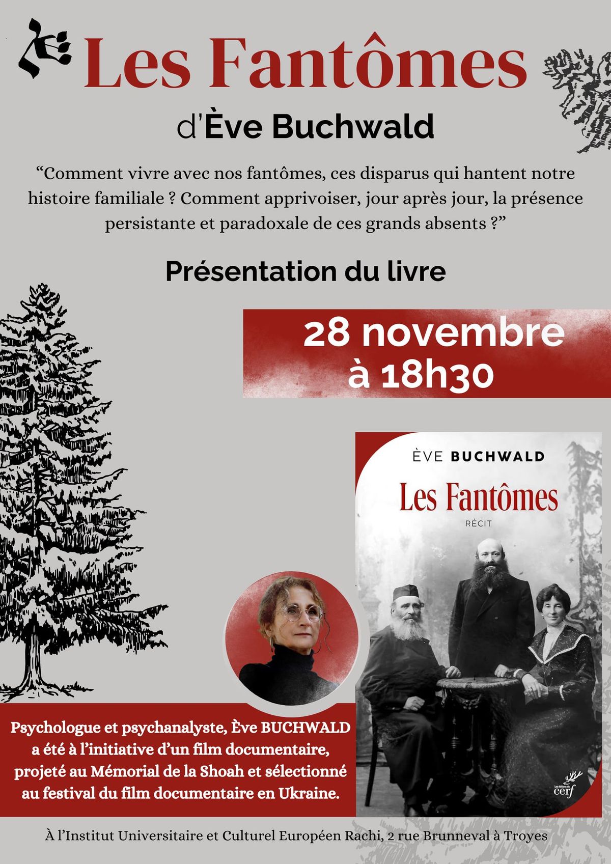 "Les fant\u00f4mes" d'Eve BUCHWALD