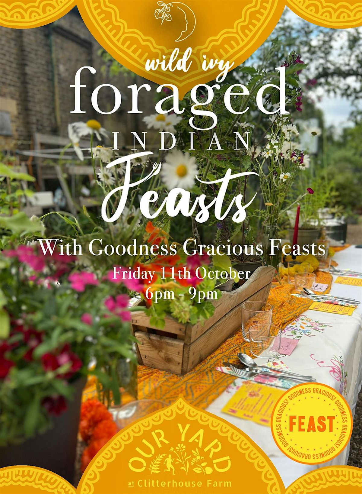 Foraged Indian Feast, with Wild Ivy Retreats