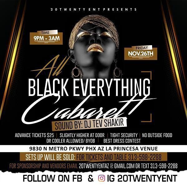 ALL Black Everything Cabaret