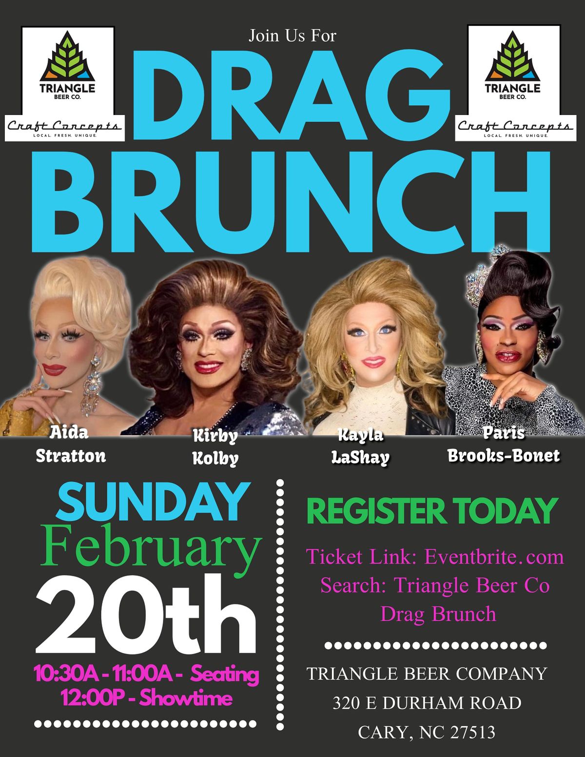 Triangle Beer Co. Drag Brunch