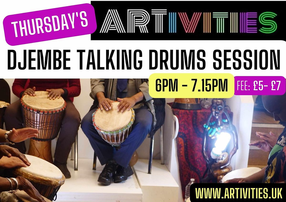Djembe Talking Drums Sessions, Jean Stokes Community Hall, London, 29