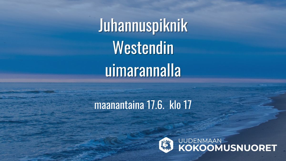 Juhannuspiknik Westendin uimarannalla