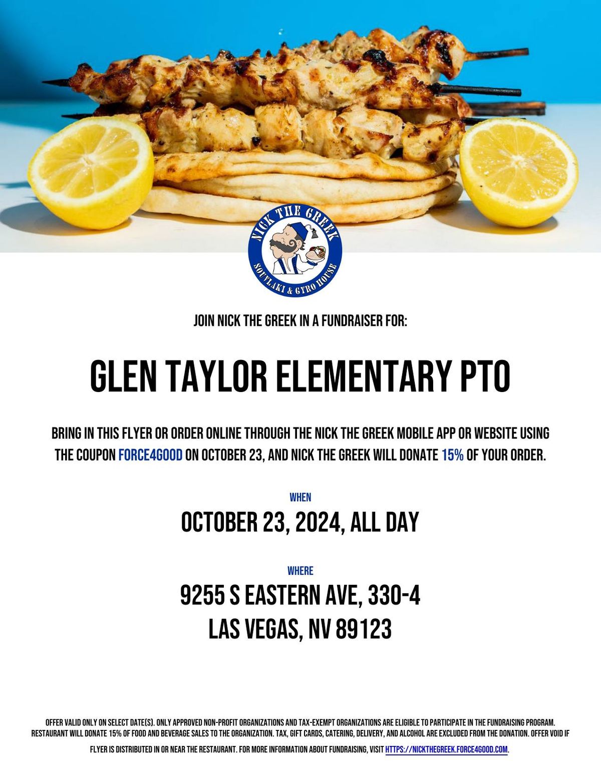 October Glen Taylor Dine & Donate