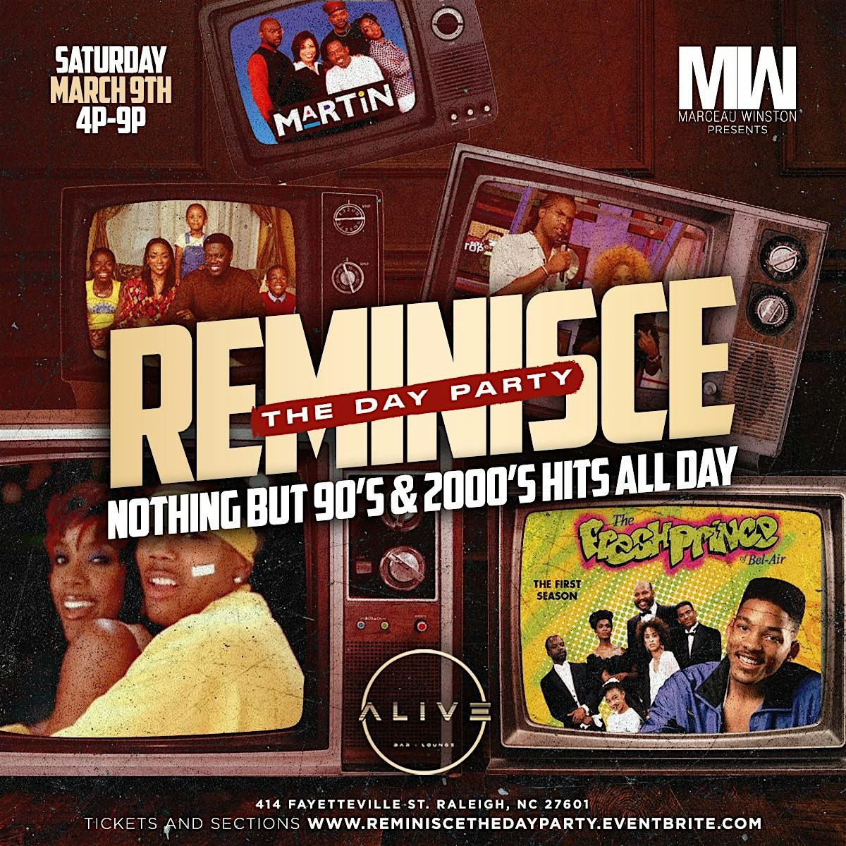 Reminisce The Day Party "Nothing but 90s & 2000s Hits All Day"
