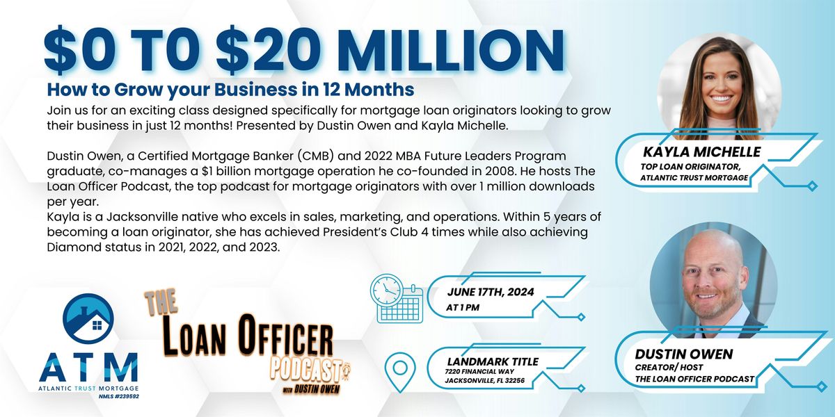 $0 to $20 Million: How to grow your business in 12 months