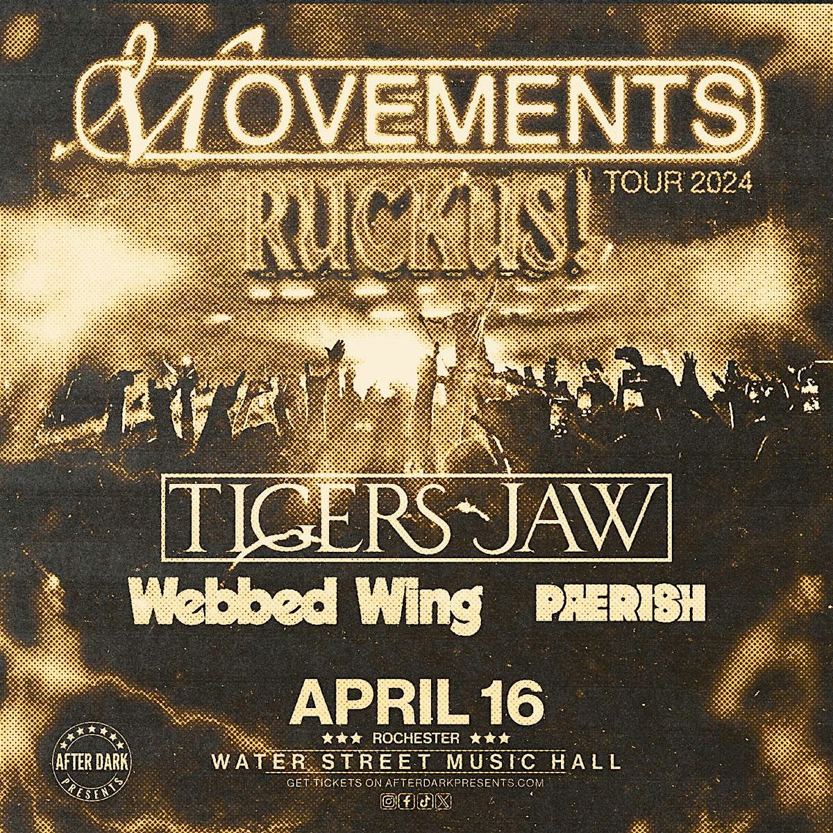 Movements RUCKUS! TOUR 2025, Water Street Music Hall, Rochester, 16 April 2025