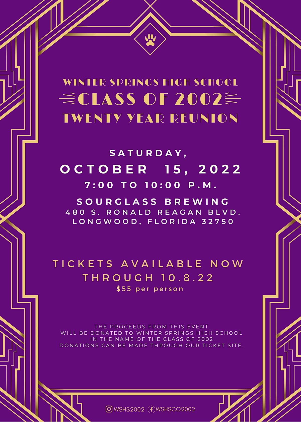 Winter Springs High School Class of 2002 Twenty Year Reunion