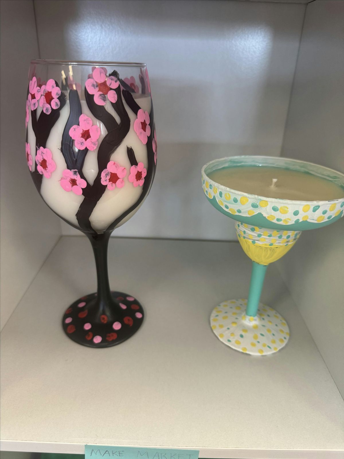 Paint & Create a Wine Glass Candle