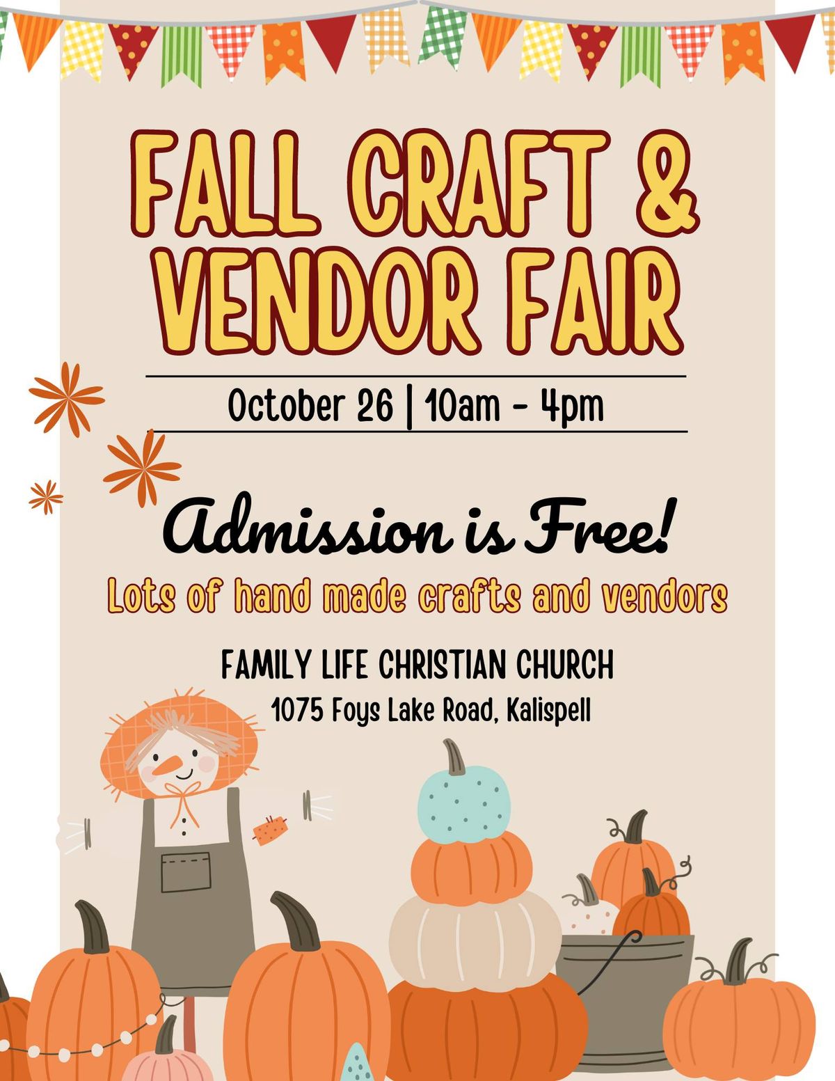 Fall Craft\/Vendor Fair