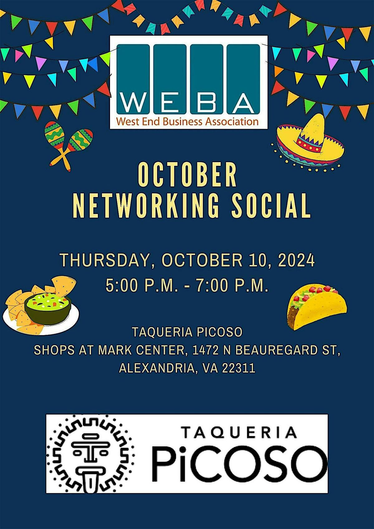 WEBA October Networking Social at Taqueria Picoso