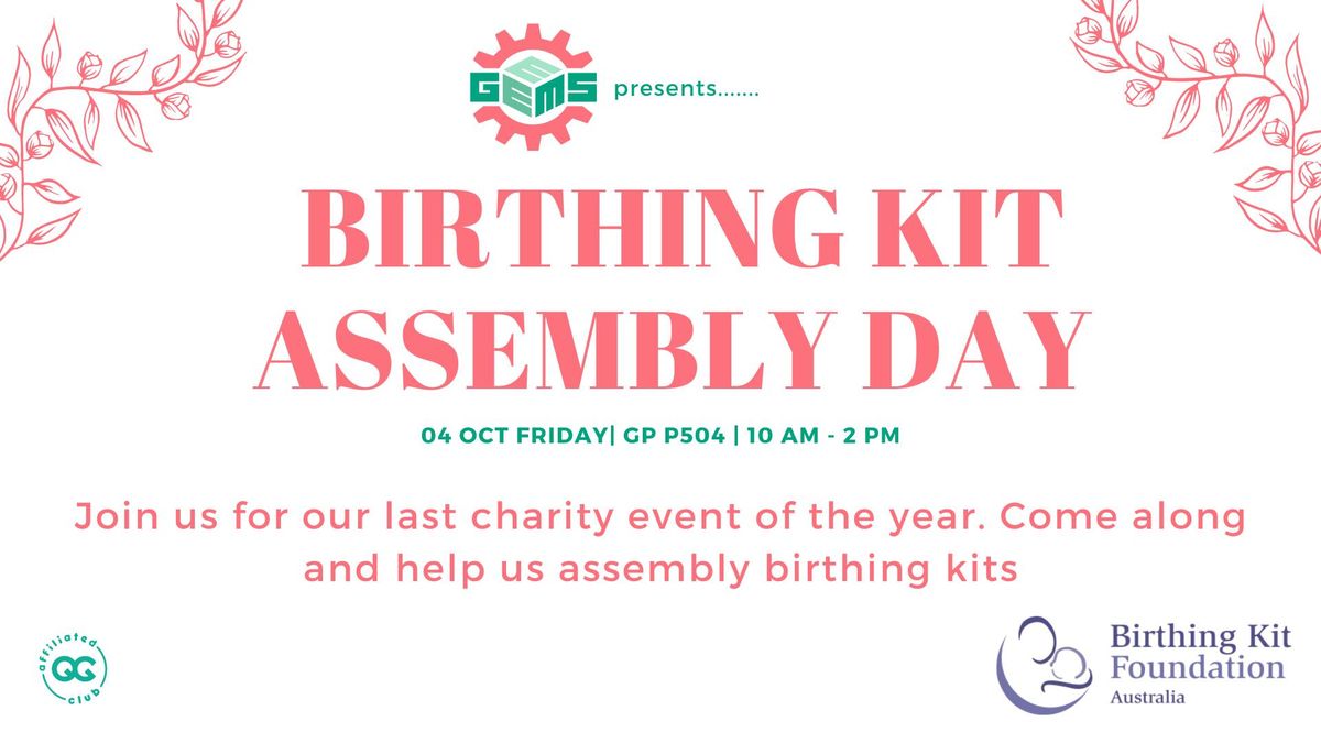 Birthing Kit Assembly Day