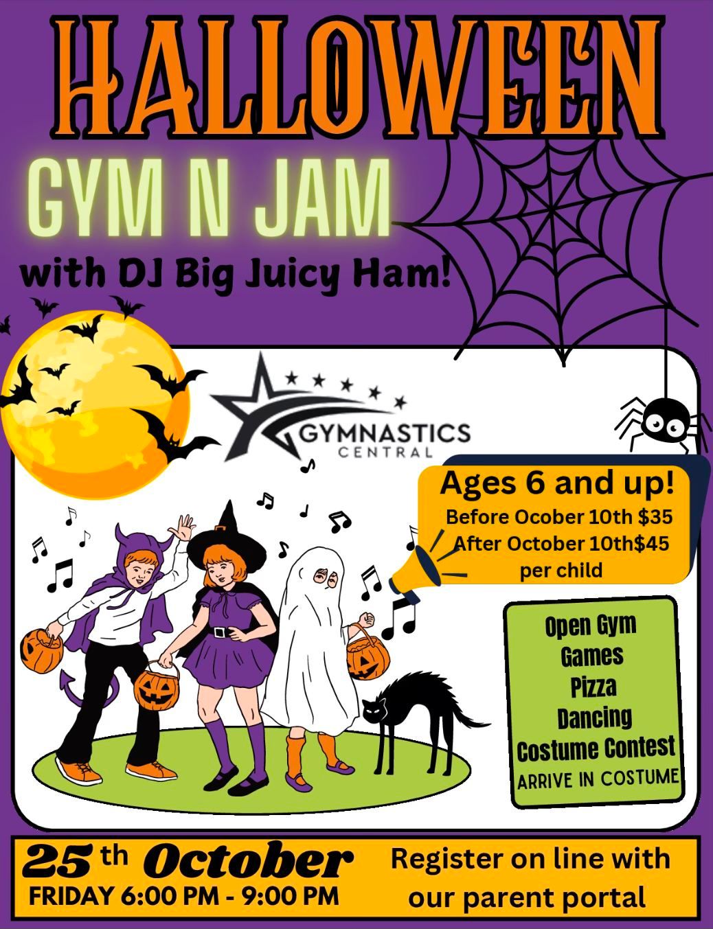 GYM n JAM Open Gym! HALLOWEEN STYLE!