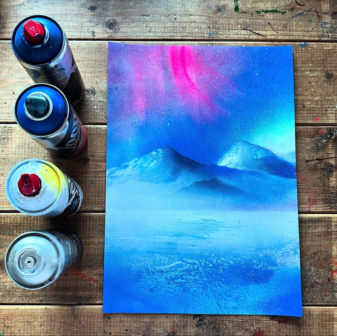 Spray Paint WORKSHOP - Sunsets & Mountains @ Pitt St Skatepark