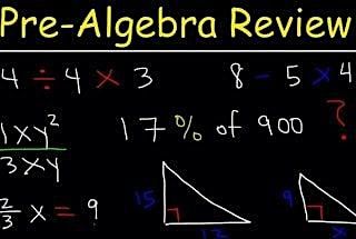 5 Day - Pre-Algebra Math Camp