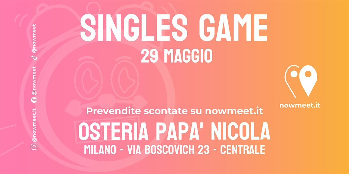 Evento per Single - Osteria Pap\u00e0 Nicola - Milano - nowmeet