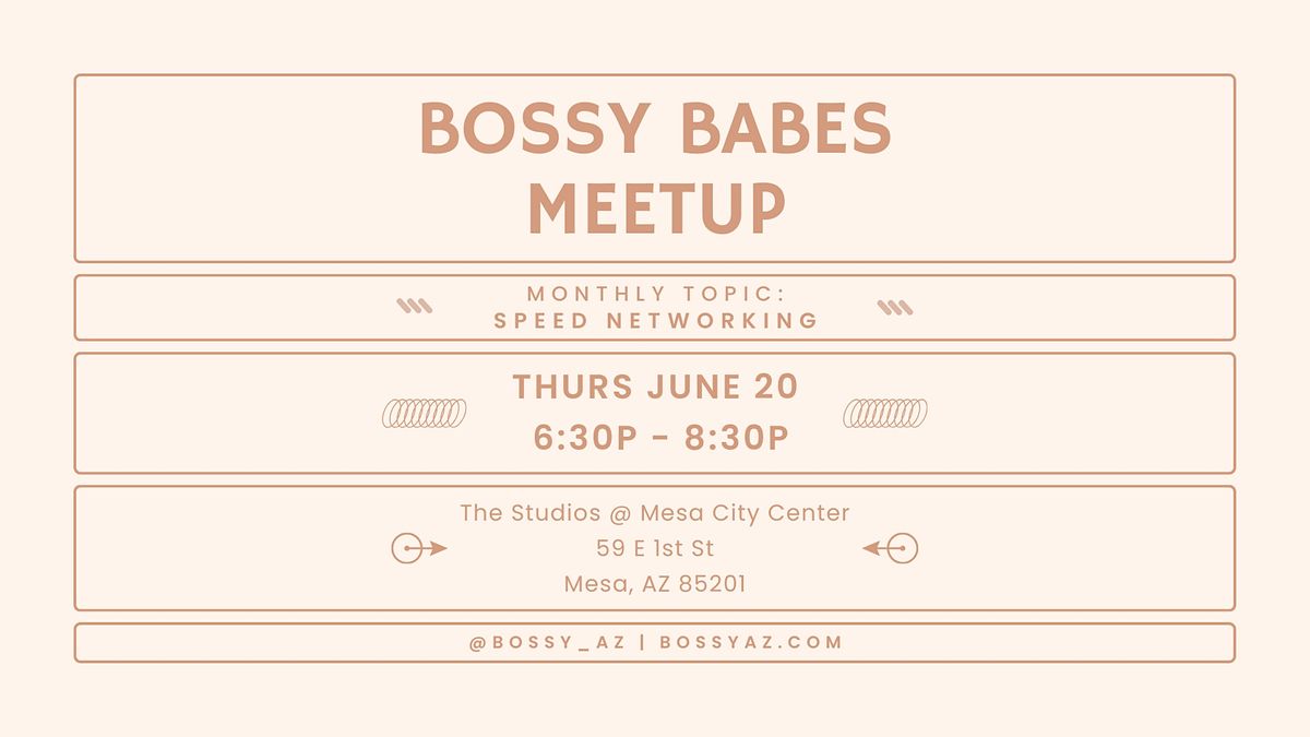 June Bossy Babes Meetup