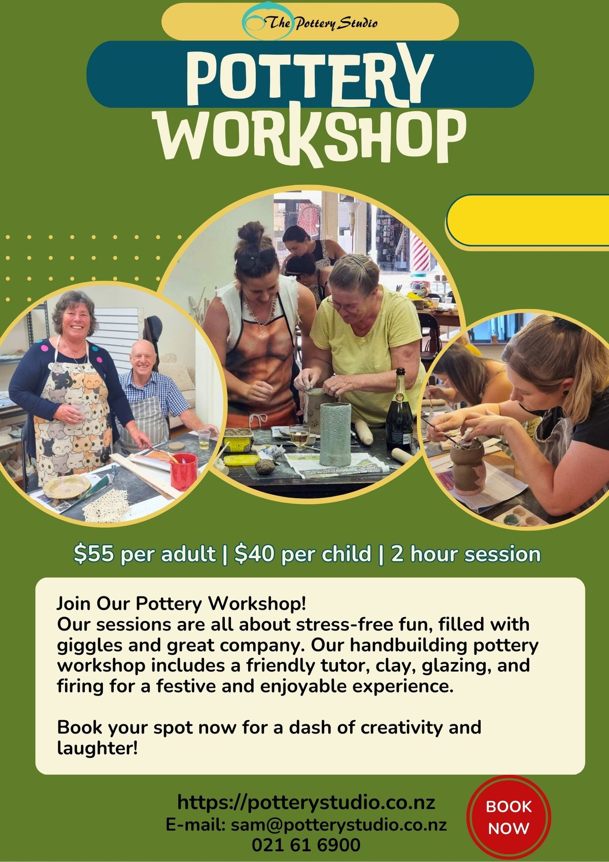 Fun & Social POTTERY workshop - MORRINSVILLE