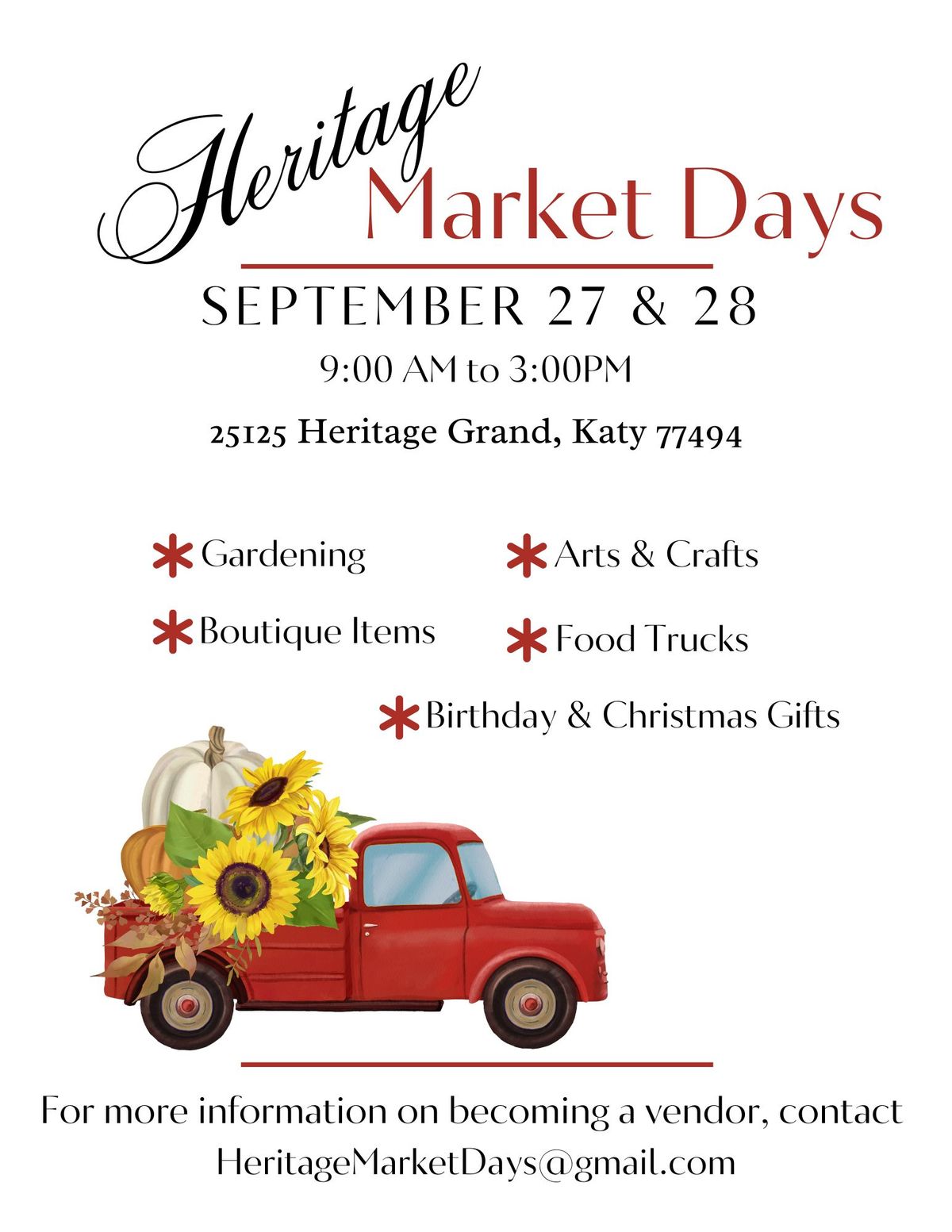 Heritage Market Days 