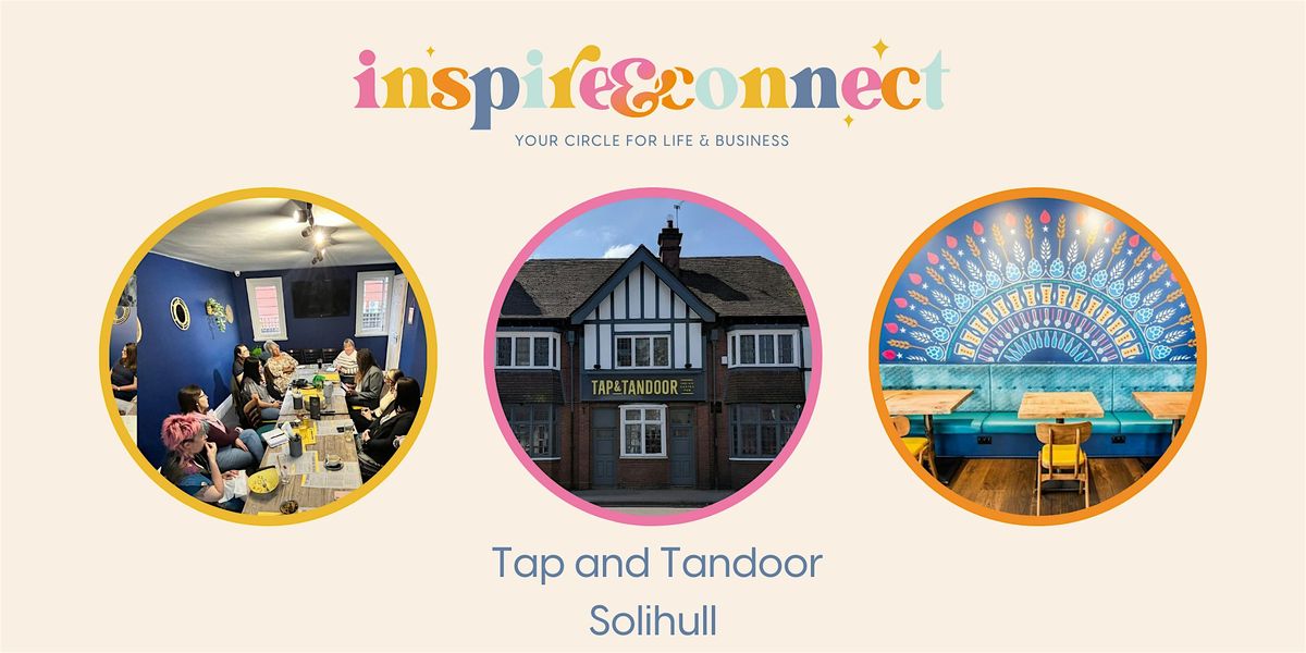 Inspire and Connect Solihull; Tuesday 19th November 7:30pm-9:30pm