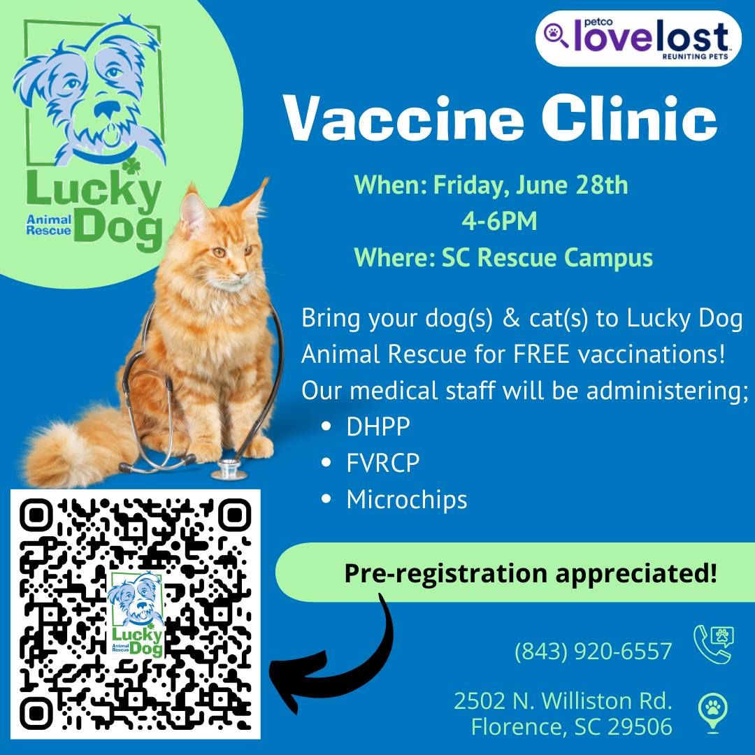 FREE Vaccine & Microchip Clinic for Cats and Dogs