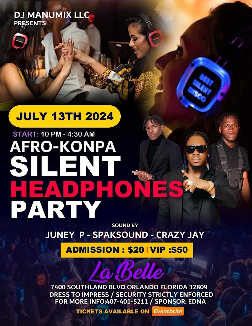 Afro-Konpa  Silent Headphones Party