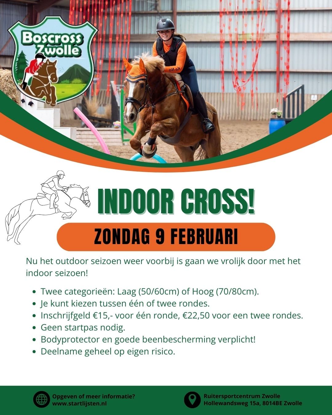 Indoor oefencross Boscross Zwolle